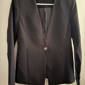 Forever 21 Black Single-Button Blazer